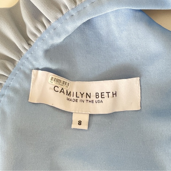 Camilyn Beth Womens Maxi Formal Dress Blue Size 8 The Alexandria Gown Sleeveless - Picture 4 of 8